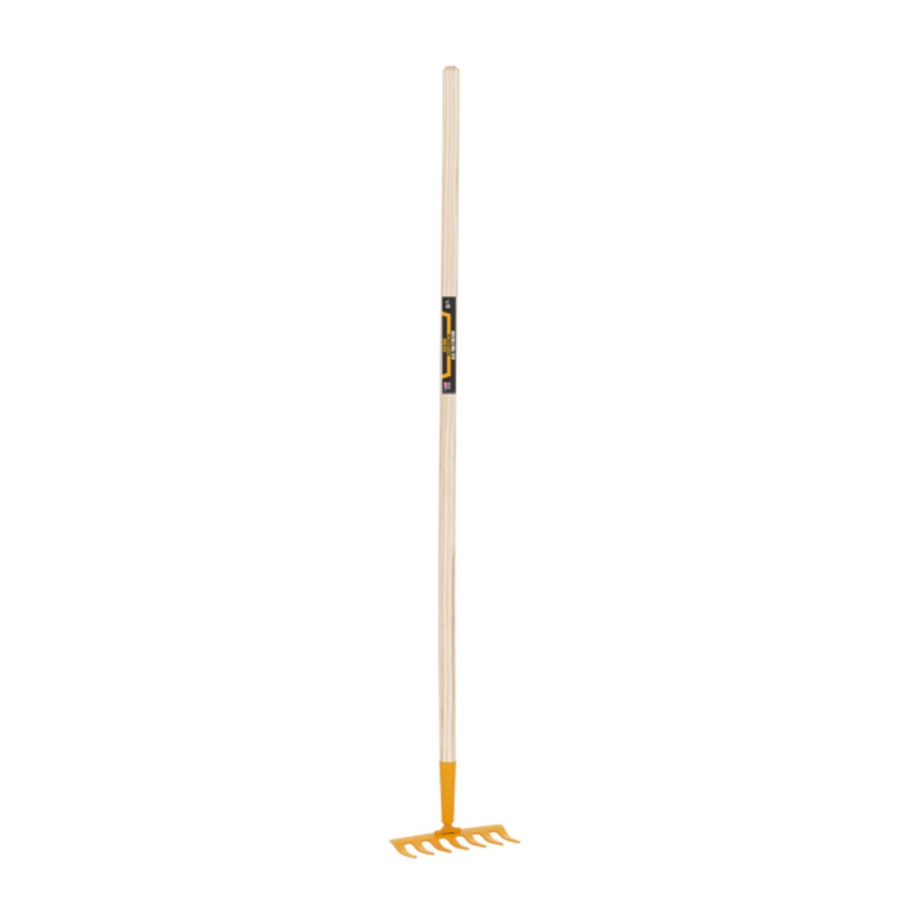 True Temper Real Garden Rake for Kids Painted Steel 42 1/2" Long Yellow