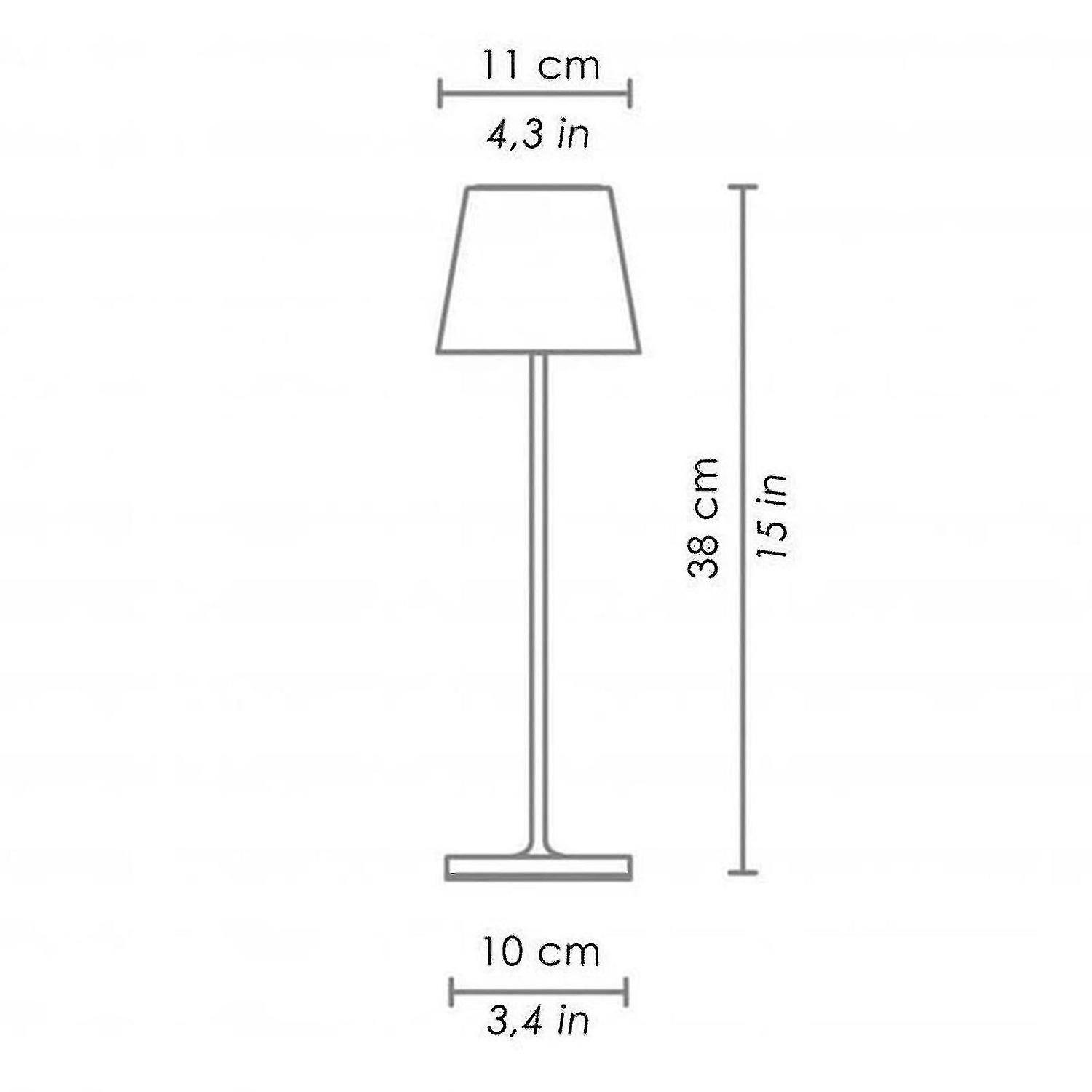 Dimmable Cordless Table Lamp 3-way Aluminum Cordless Lamp Compatible With Reading(，black)