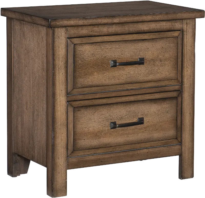 Brendan Pecan Brown Nightstand