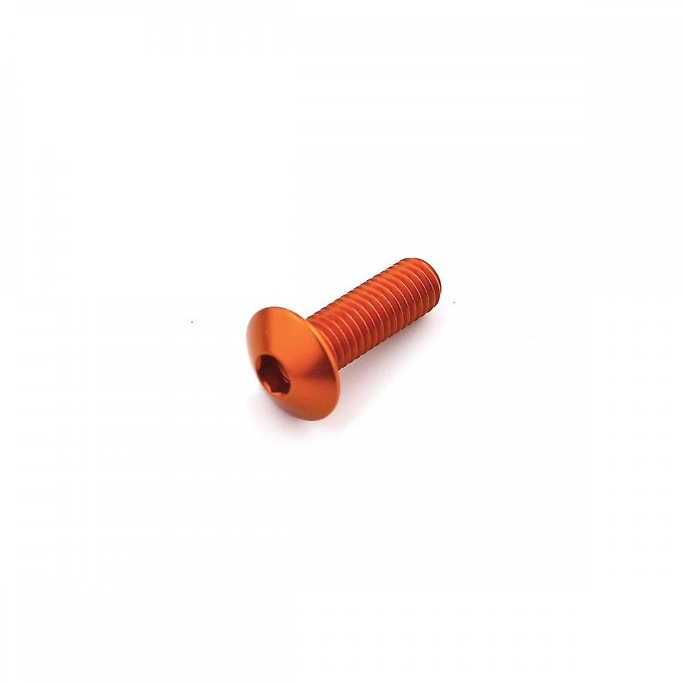 Racebolt Aluminium Dome Head Bolt M8 X 1.25mm X 25mm Orange