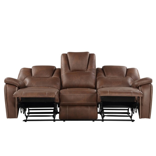 Katrine Reclining Sofa Loveseat And Chair Set Brown Steve Silver Co