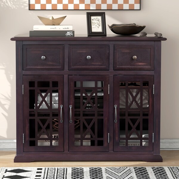 Entryway Kitchen Dining Room Storage Cabinet with 3 Drawers