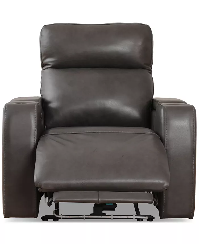 Furniture Greymel 37 Leather Chair with Power Headrest