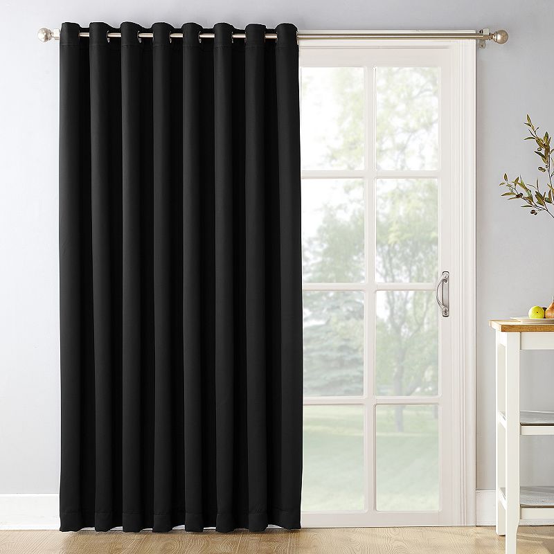 Sun Zero Ludlow Blackout Patio Door Curtain Panel