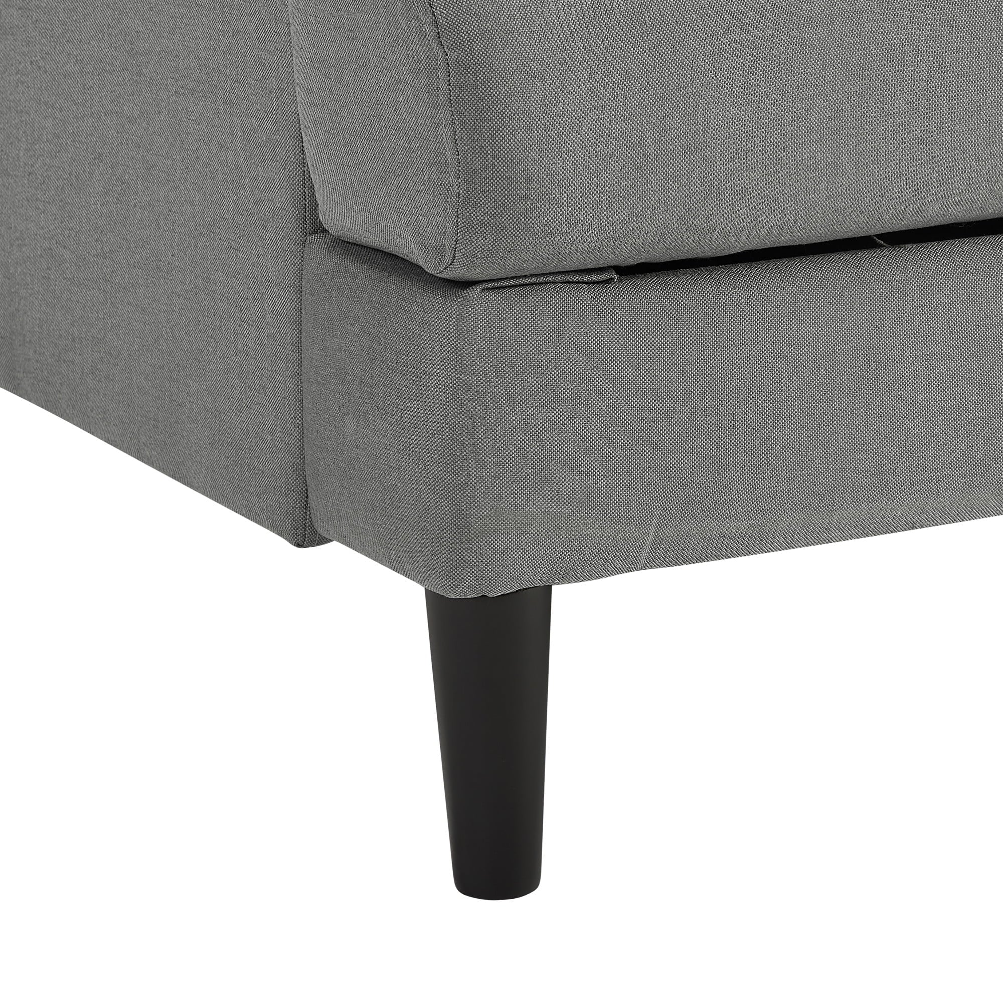 Positano Mid Modern Sofa, Smoke Grey