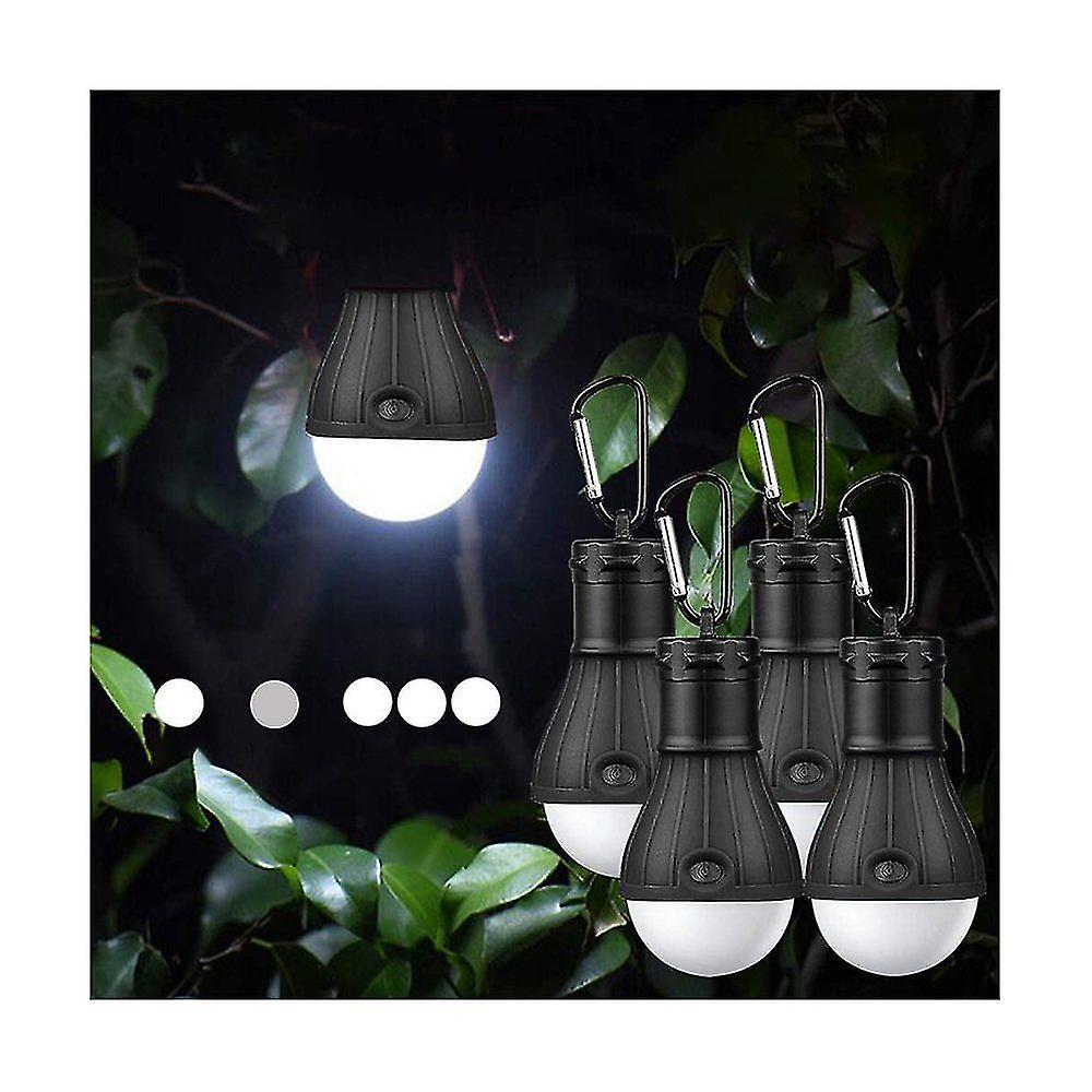 Camping Lamps Led， 4 Pcs Led Camping Lamp Camping Light With Snap Hook， Portable Lantern Tent Light Bulb Set