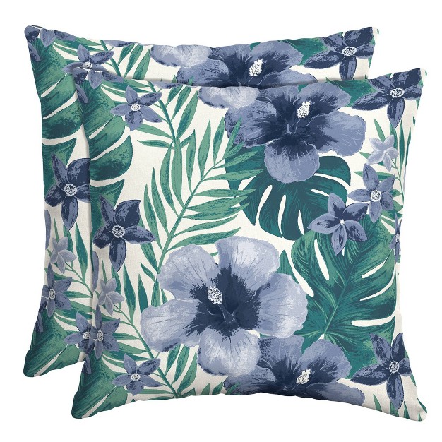 Arden Outdoor Square Throw Pillow Salome Tropical