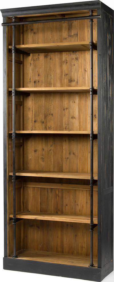 Ivy Bookcase  Matte Black   Industrial   Bookcases   by HedgeApple  Houzz