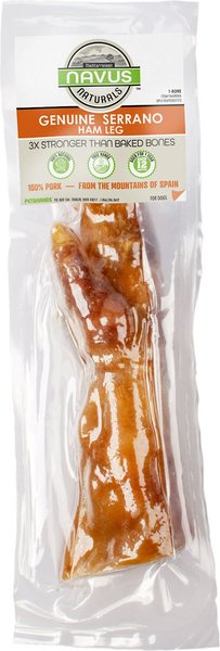 Navus Naturals Genuine Serrano Ham Leg Bone Dog Treat