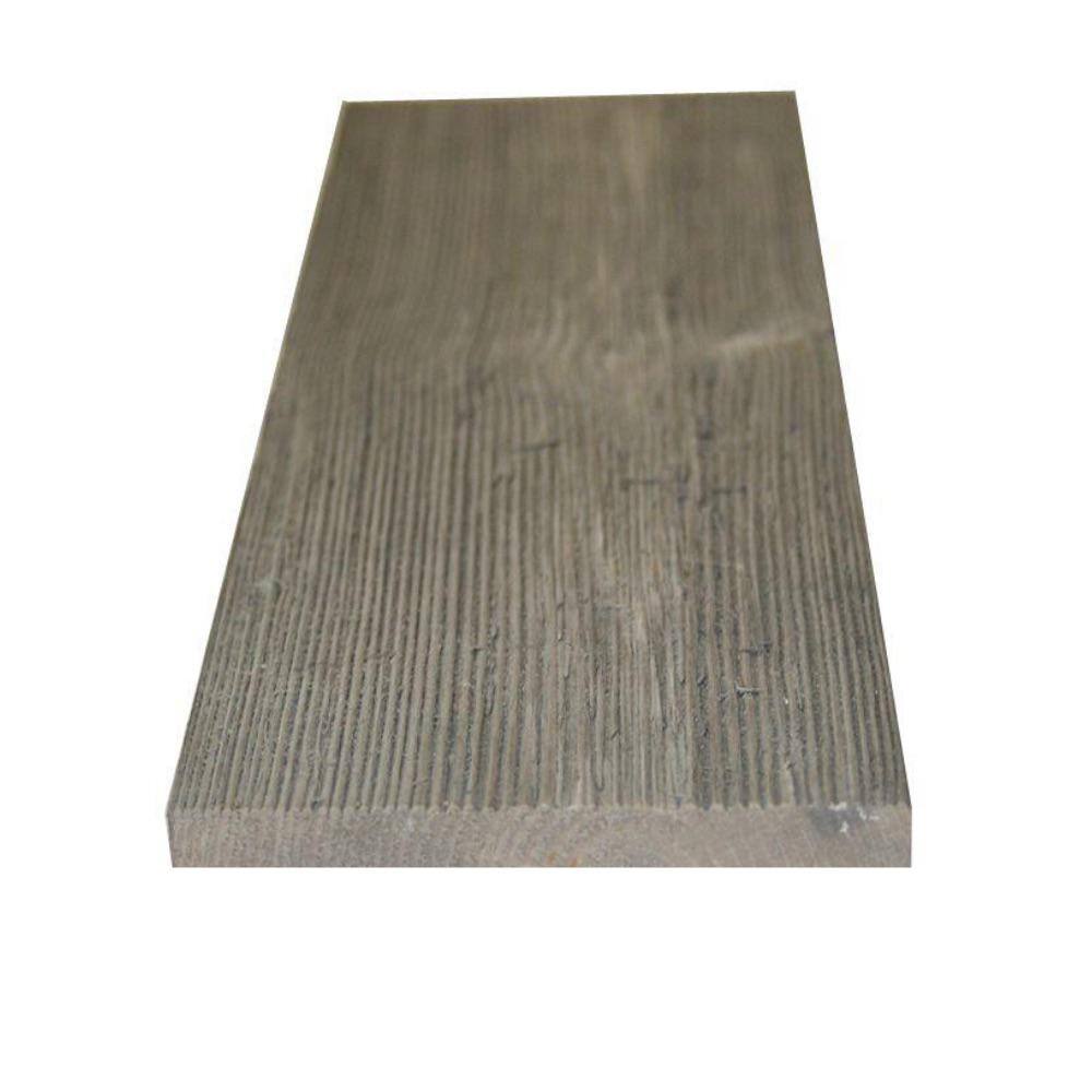 Four Seasons 38 in varying widths of 345 in x varying lengths Natural Grey Weathered Barn Wood Straight Edge Plank (20 sqftpack) RNG-100