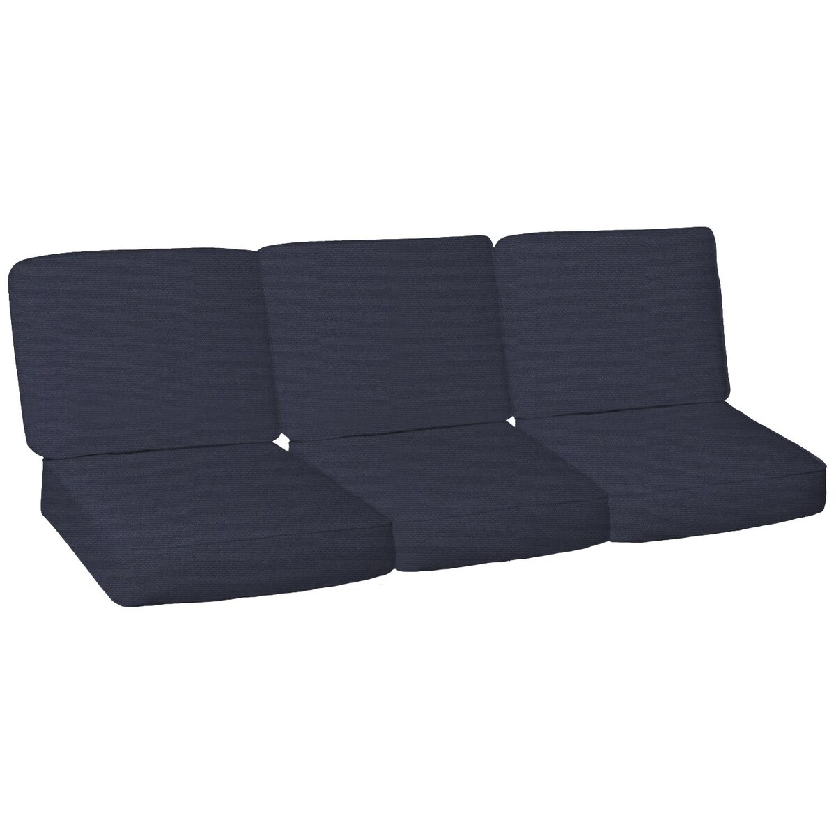 Sunbrella Spectrum Indigo 6 Piece Small Outdoor Replacement Sofa Cushion Set W/ Piping By Signature