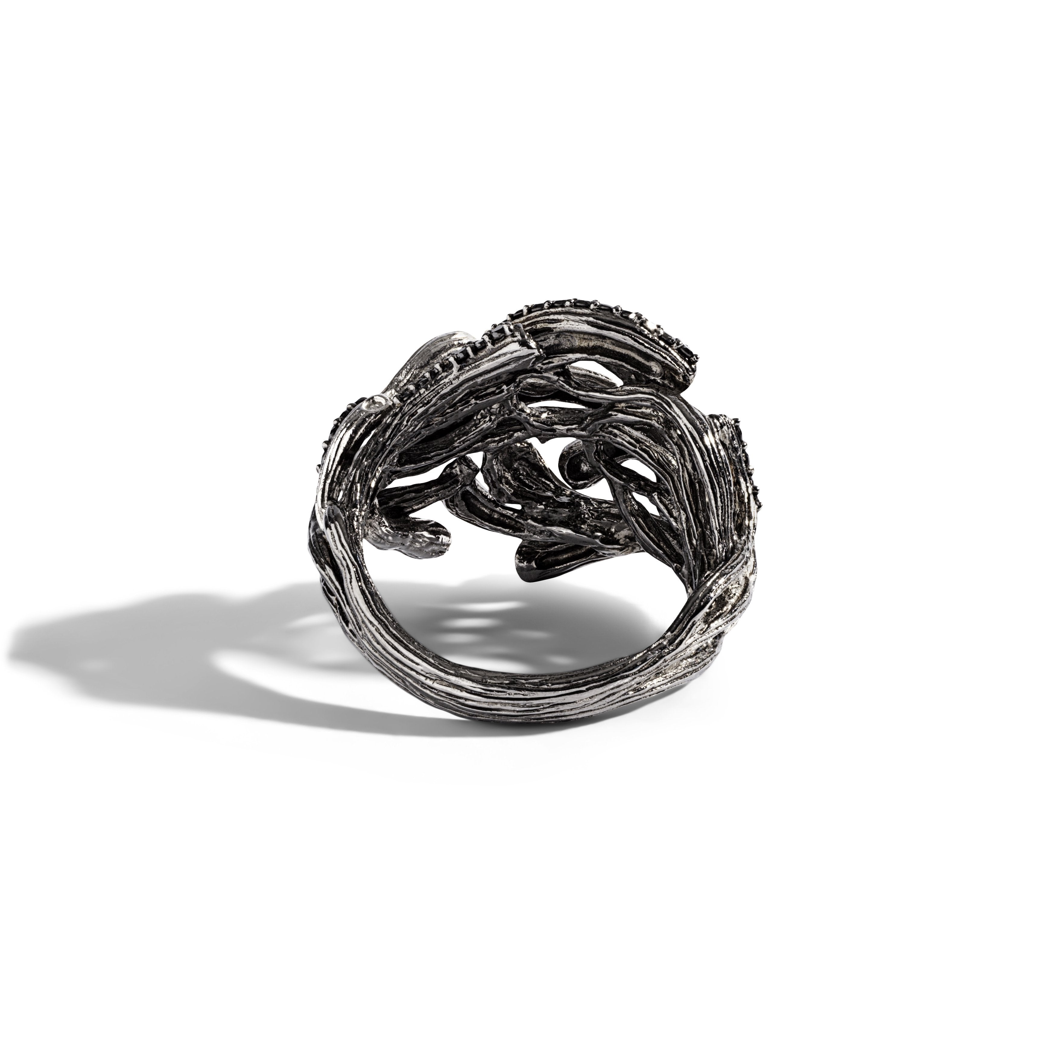 Branch Coral Ring with Diamonds