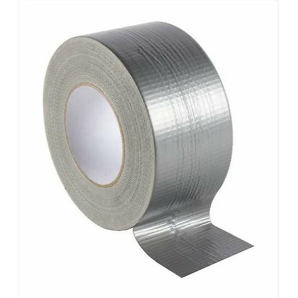 2 Pack | cloth duct tape gaffer craft self adhesive repair silver 48mm waterproof