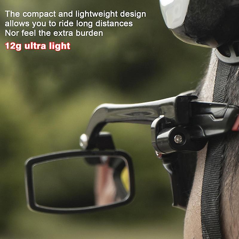 Bike Bicycle Cycling Riding Glasses Rear View Mirror 360 Rearview Adjustment Rear View Eyeglass Mount Helmet