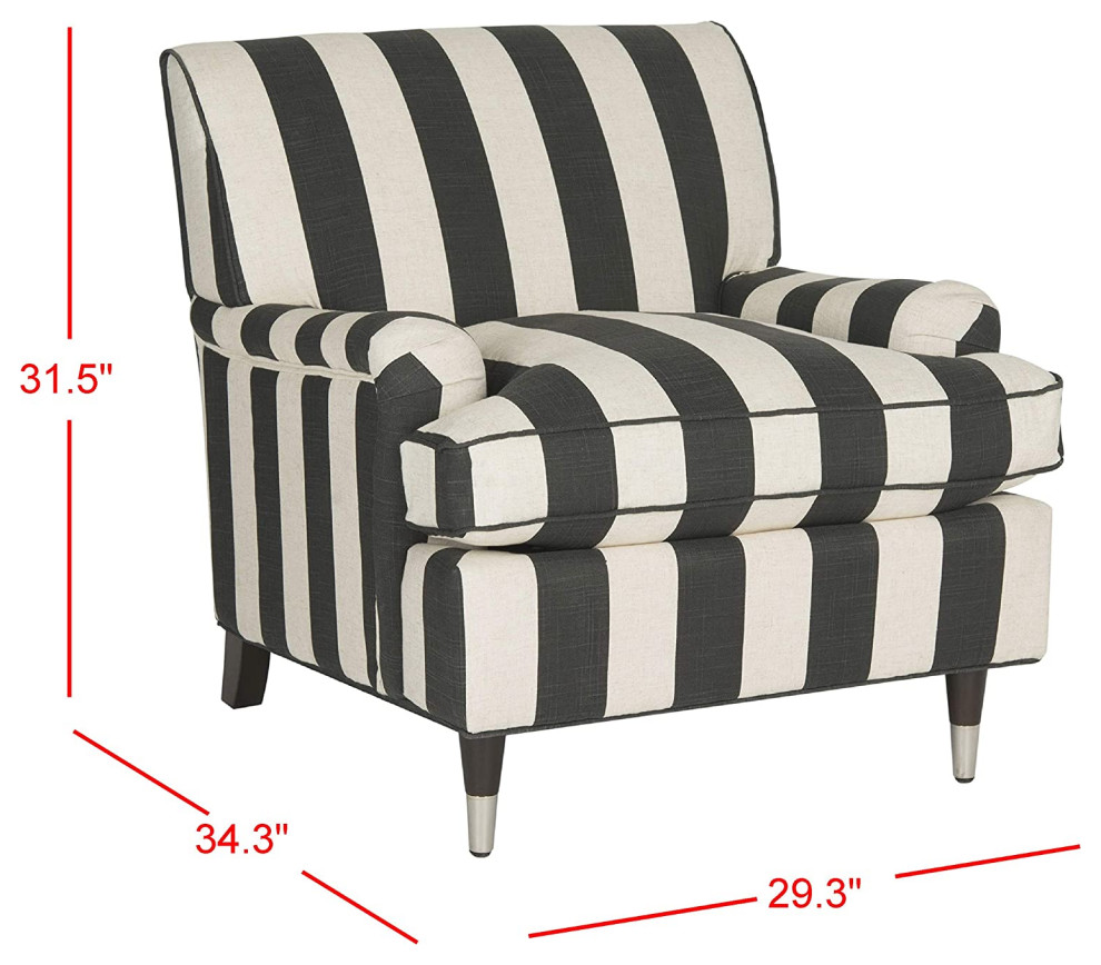 Modern Black/White Club Chair   Transitional   Armchairs And Accent Chairs   by Imtinanz  LLC  Houzz