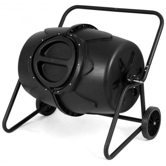 50 Gallon Wheeled Compost Tumbler Garden Waste Bin