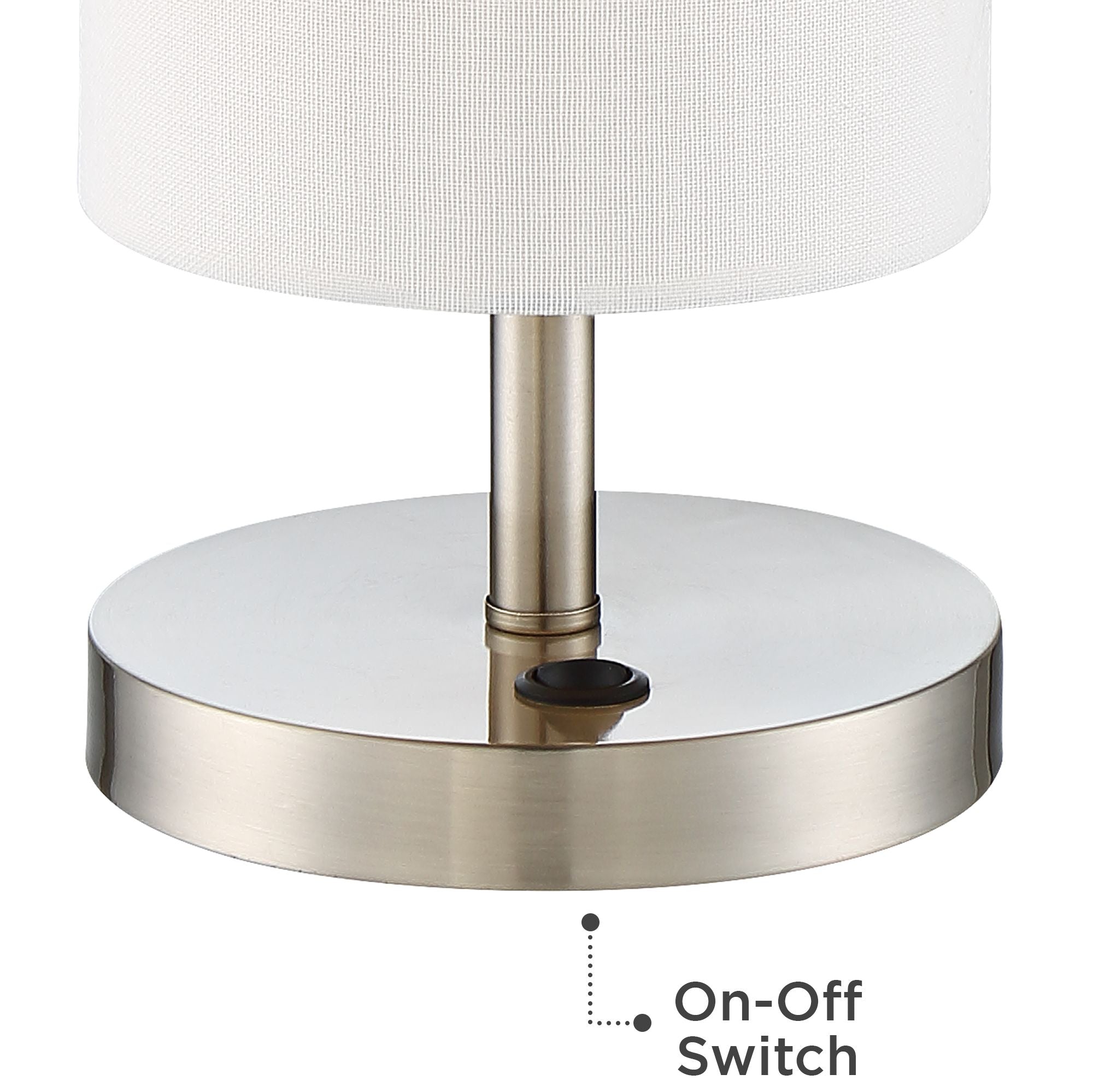 360 Lighting Modern Accent Table Lamp with Hotel Style USB and AC Power Outlet in Base 20