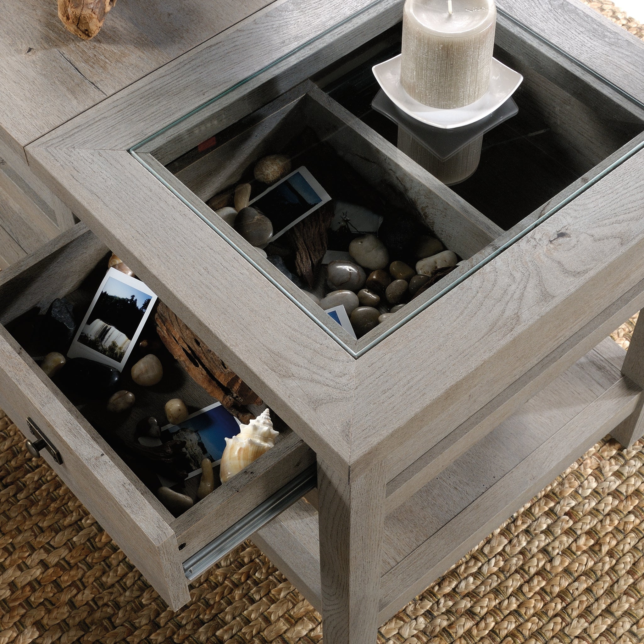 Sauder Cottage Road Lift-top Coffee Table, Mystic Oak Finish