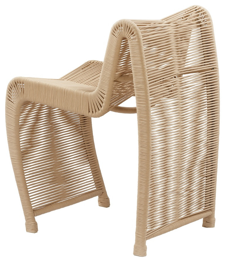 24 quotLorenzo Rope Counter Stool  Set of 2   Beach Style   Outdoor Bar Stools And Counter Stools   by Boraam Industries  Inc.  Houzz