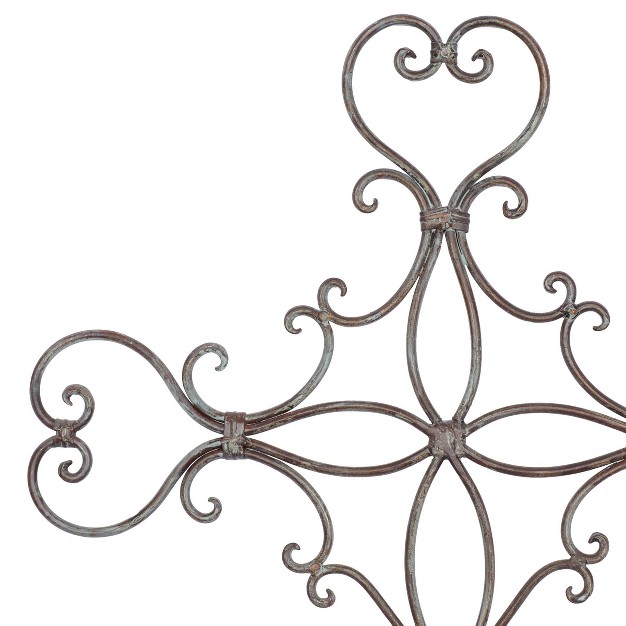 Metal Cross Scroll Wall Decor Black Olivia amp May