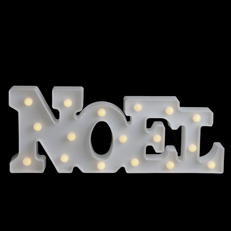 Northlight 17-in. White LED NOEL Christmas Marquee Wall Sign