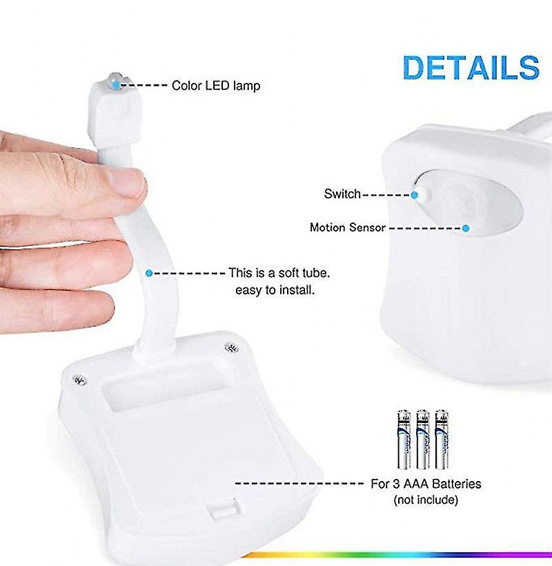 16 Color Toilet Small Night Light Pir Motion Sensor Toilet Light Led Bathroom Night Light Toilet Light Is Used For Bathroom Rest