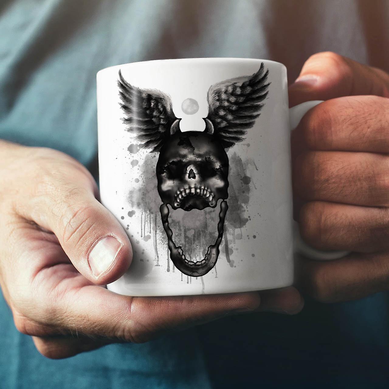 Angel Skeleton Dead NEW White Tea Coffee Ceramic Mug 11 oz | Wellcoda