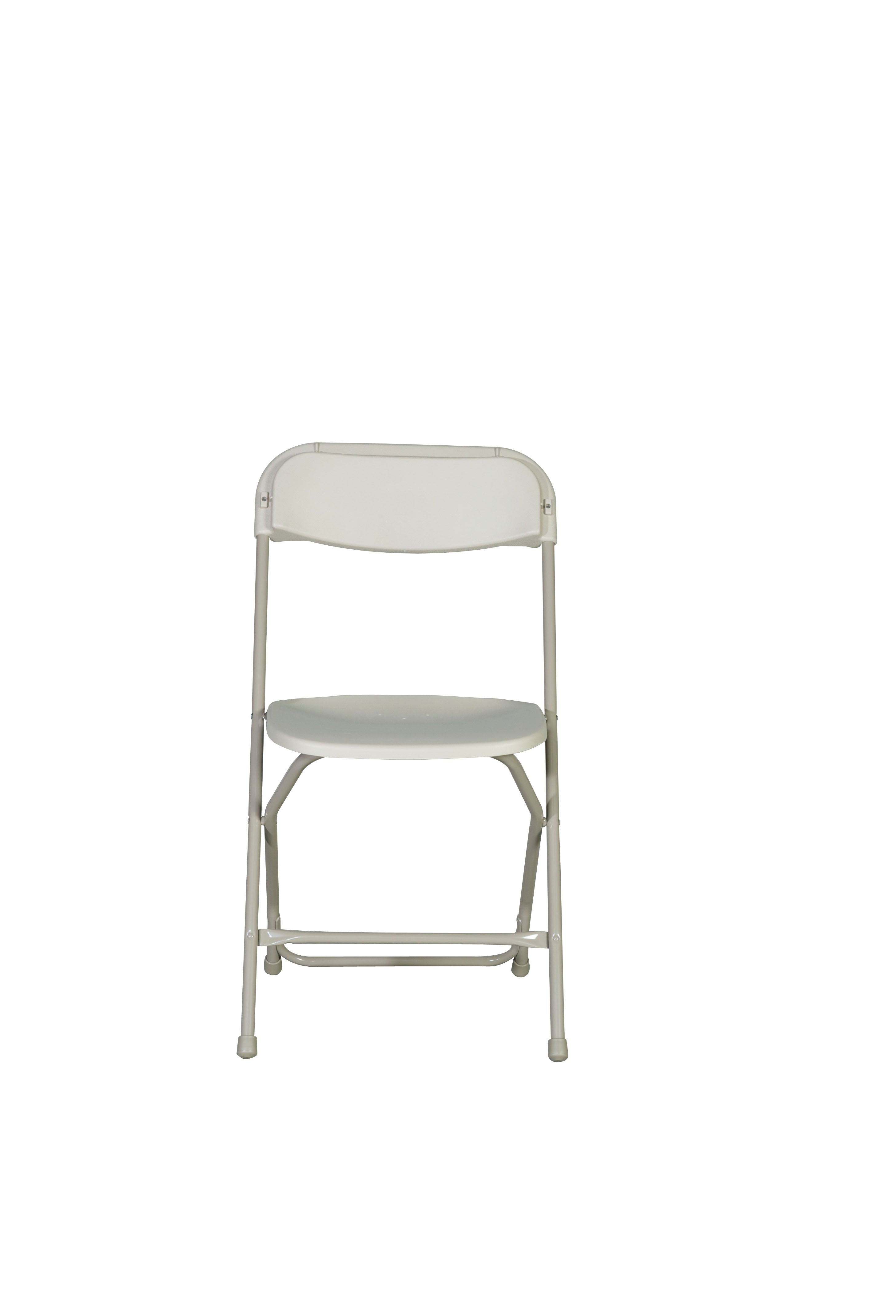 Chair - Rhino Plastic Folding - Neutral/Bone Seat (10/Box)