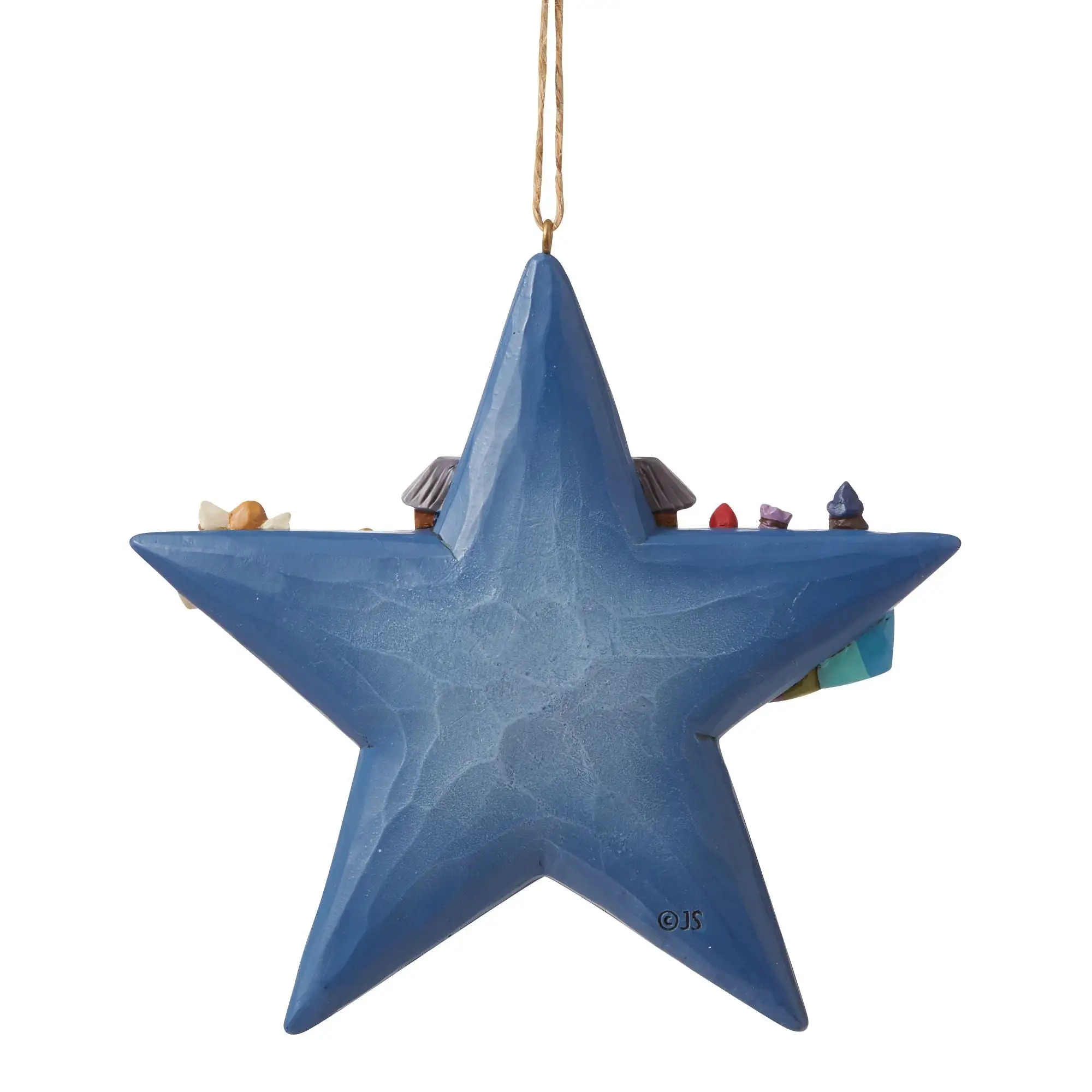 Star with Nativity Scene Orn