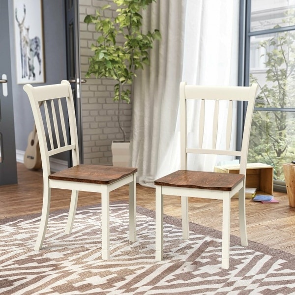 2 Pieces Solid Whitesburg Spindle Back Wood Dining Chairs - 18