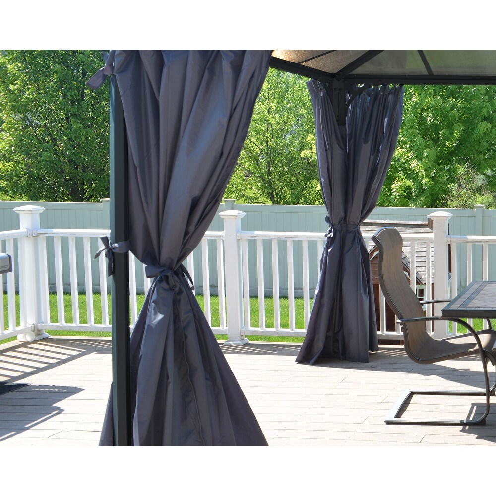 Curtain Set for Palermo 14 ft. x 14 ft. Outdoor Gazebo