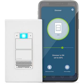 Leviton Decora Smart Wi-Fi Voice Dimmer with Amazon Alexa Built-In No Hub Required R01-DWVAA-1RW