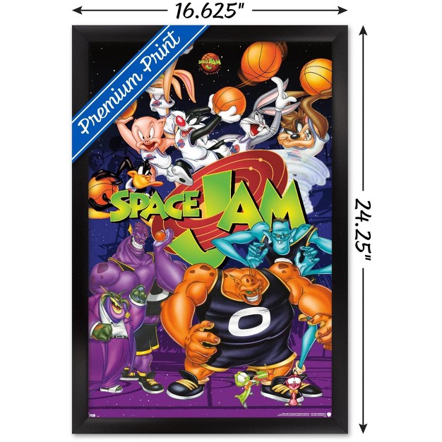 Trends International Looney Tunes Space Jam Collage Framed Wall Poster Prints