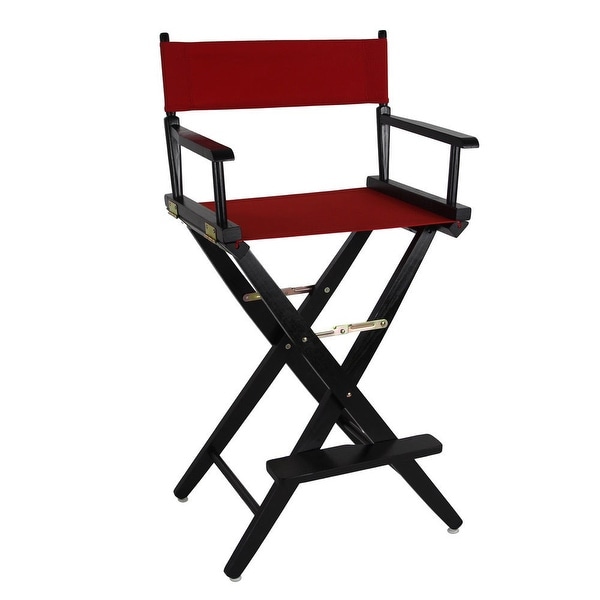 American Trails Extra-Wide 30-inch Premium American Oak Bar-Height Directors Chair