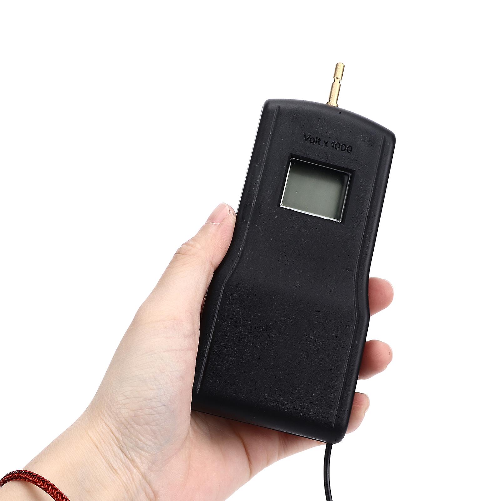 15kv Lcd Electric Fence Voltage Tester Portable Electric Fence Digital Voltmeter For Farm Garden Mld004b Black Black