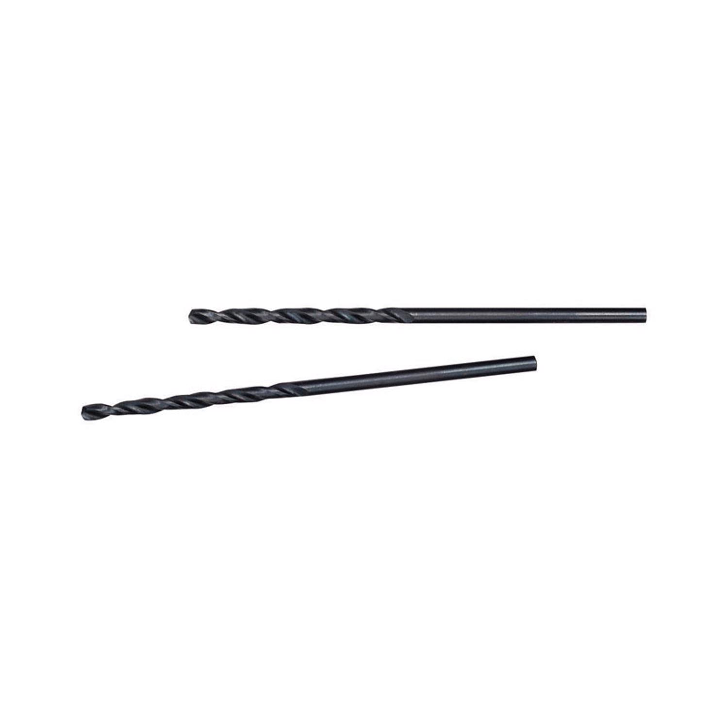 MW Thunderbolt 5/64 in. X 2 in. L Black Oxide Drill Bit 2 pk