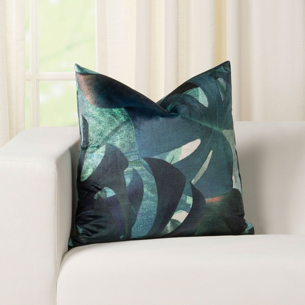 Smithsonian Royal Palms Velvet Throw Pillow