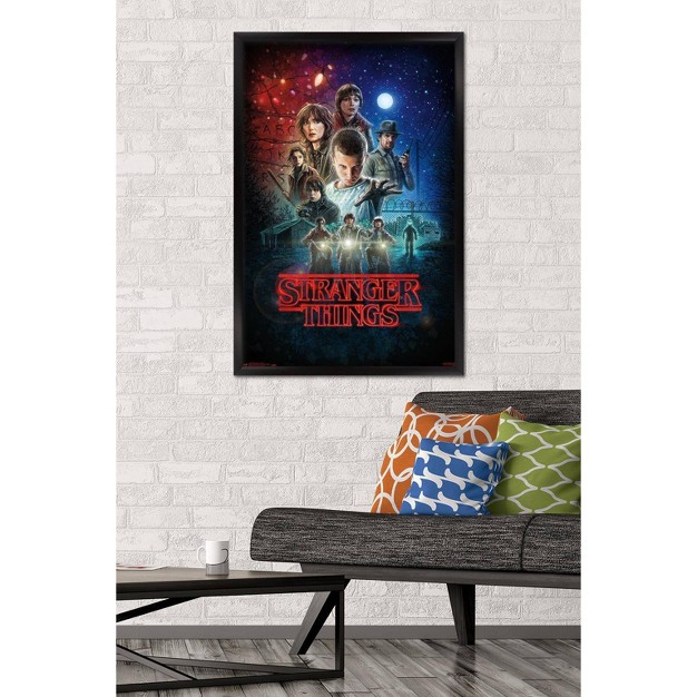 Stranger Things One Sheet Framed Poster Trends International