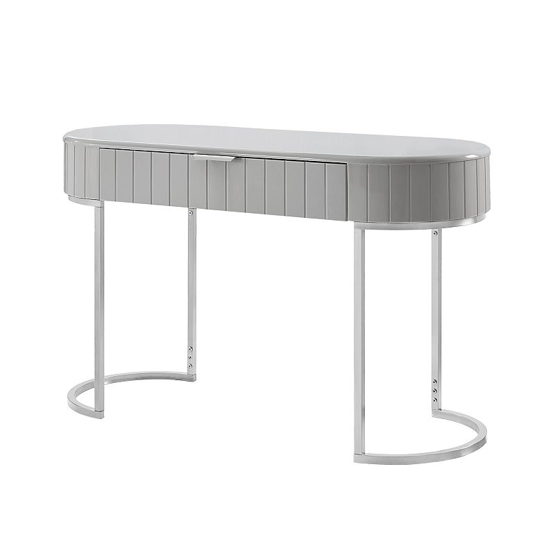 Kehlani Vanity Table Curved Silhouette And Ridged Design