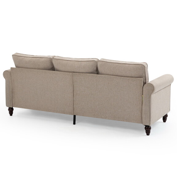 70 inch 3 Seater Loveseat Sofa  Mid Century Couche...