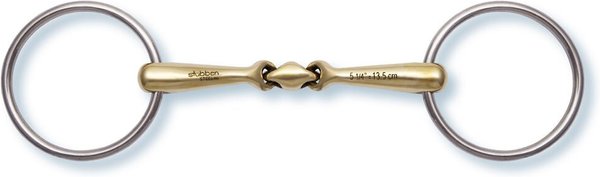 Stübben Quick Contact Loose Ring Snaffle Horse Bit， 16-mm