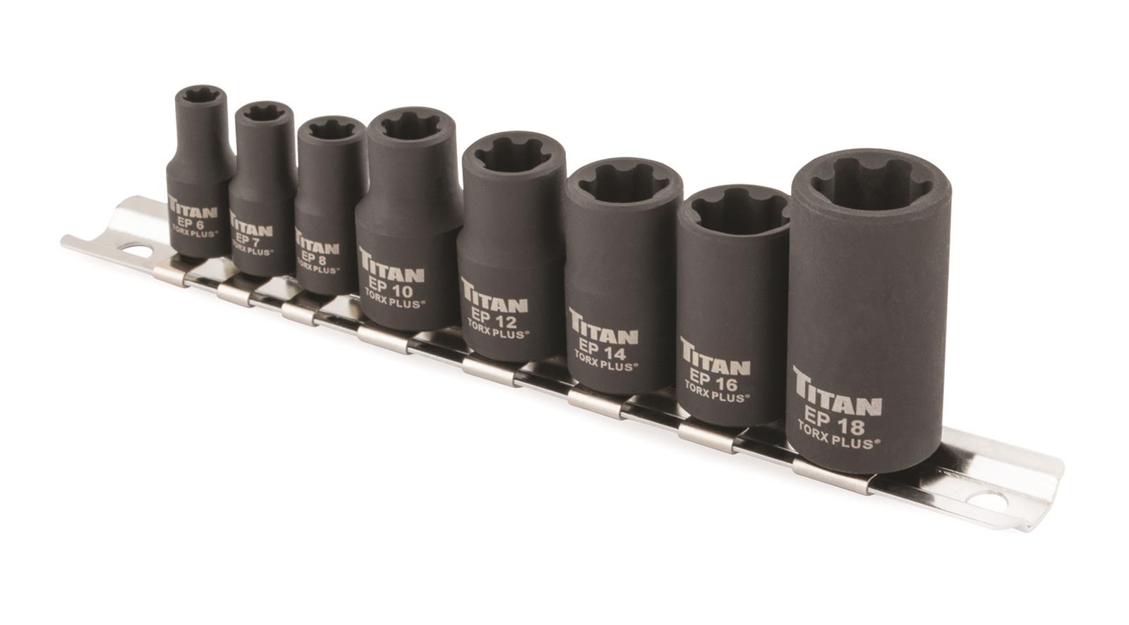 Titan Tools 17418 Titan E-Torx Plus Socket Sets