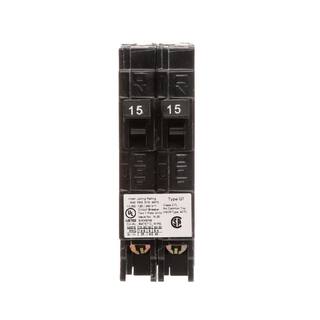 Siemens 15 Amp Tandem Single Pole Type QT Circuit Breaker Q1515U