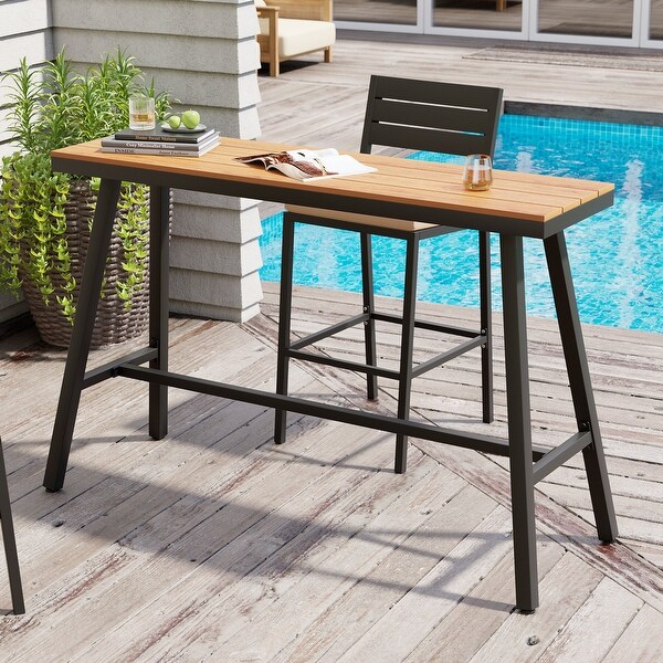 Outdoor Patio Bar Table Bistro Dining Table