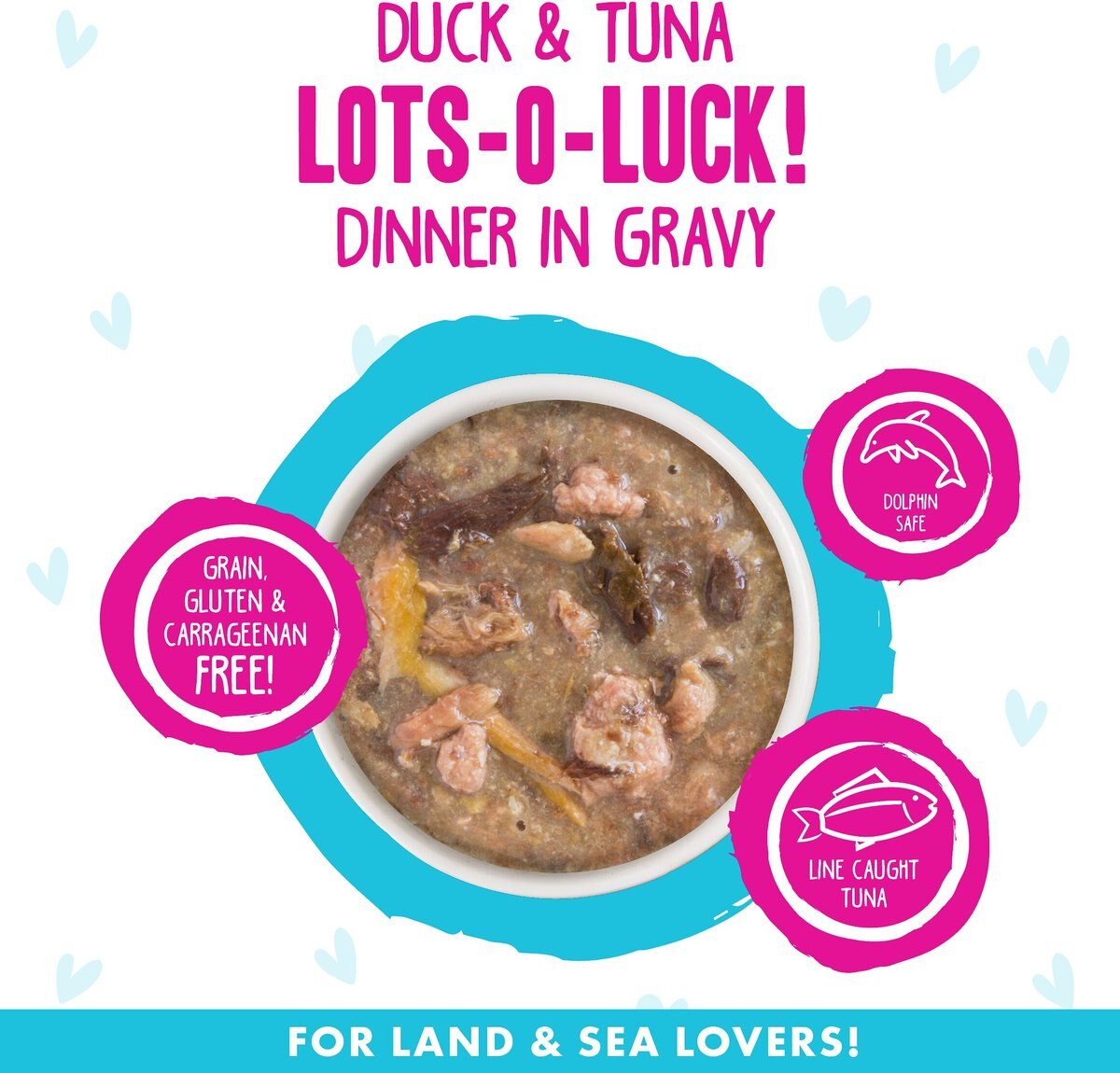 BFF OMG Lots-O-Luck! Duck and Tuna Dinner in Gravy Grain-Free Canned Cat Food