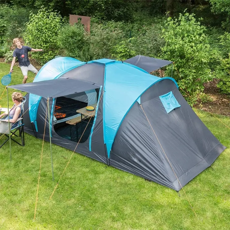 Custom Wholesale 6 Person 2 Room Adult Family Size Big Camping Tent Manufacturer