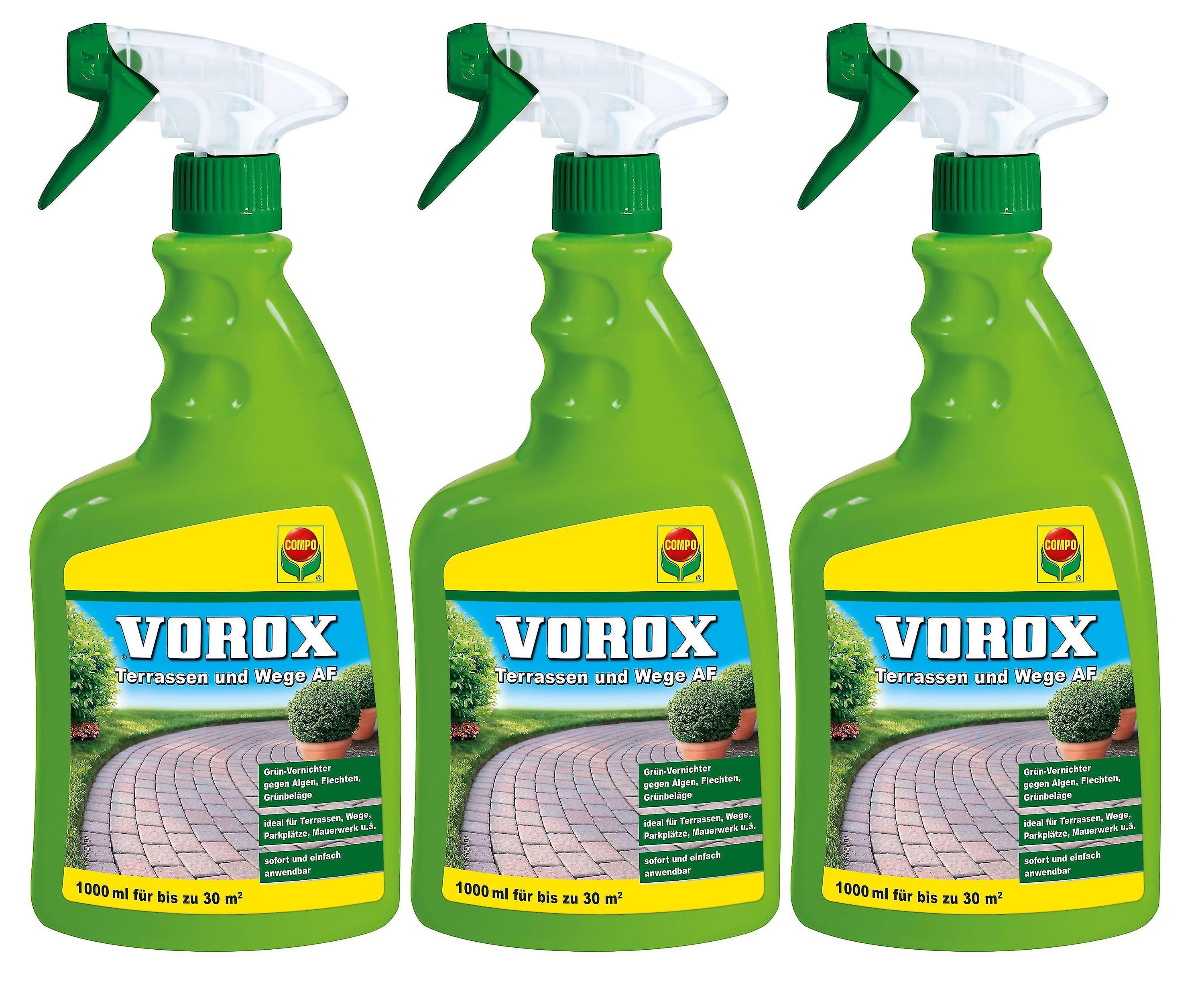 3 x COMPO Vorox?? terraces and paths AF， 1000 ml