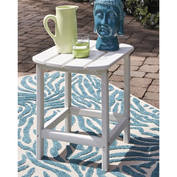 Signature Design by Ashley Sundown Treasure Outdoor Poly All Weather Rectangular End Table