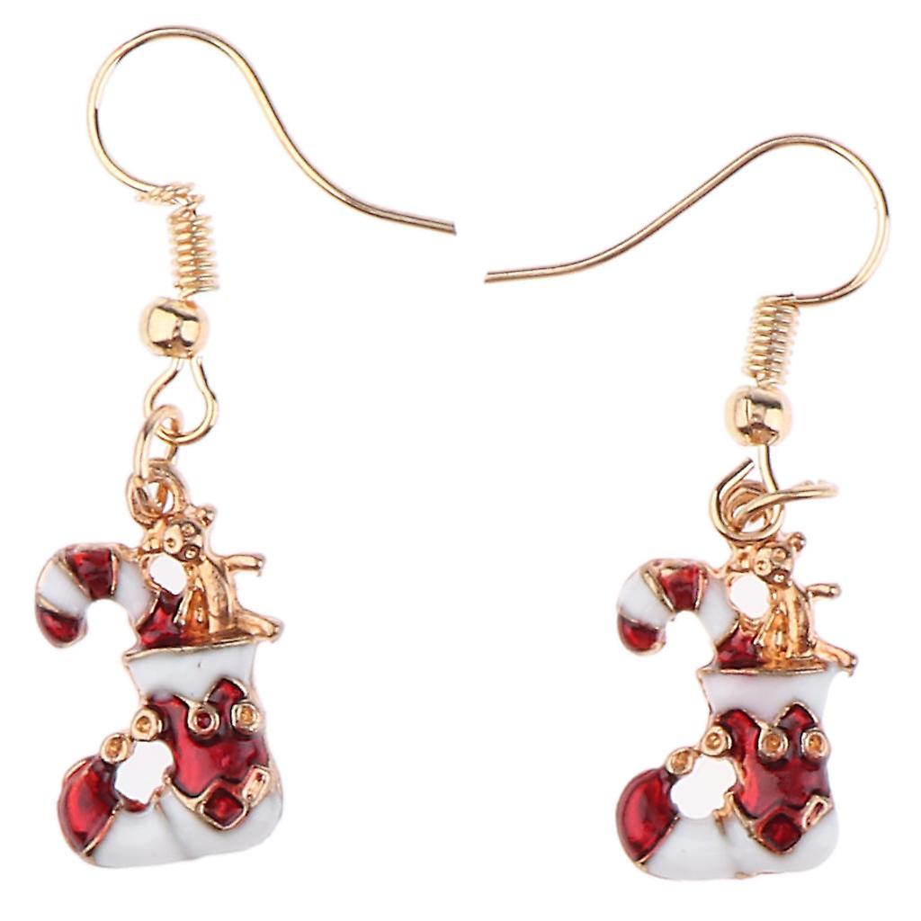 2x Women Lady Girls Christmas Stud Dangle Earrings Tree Bell Santa Thanksgiving