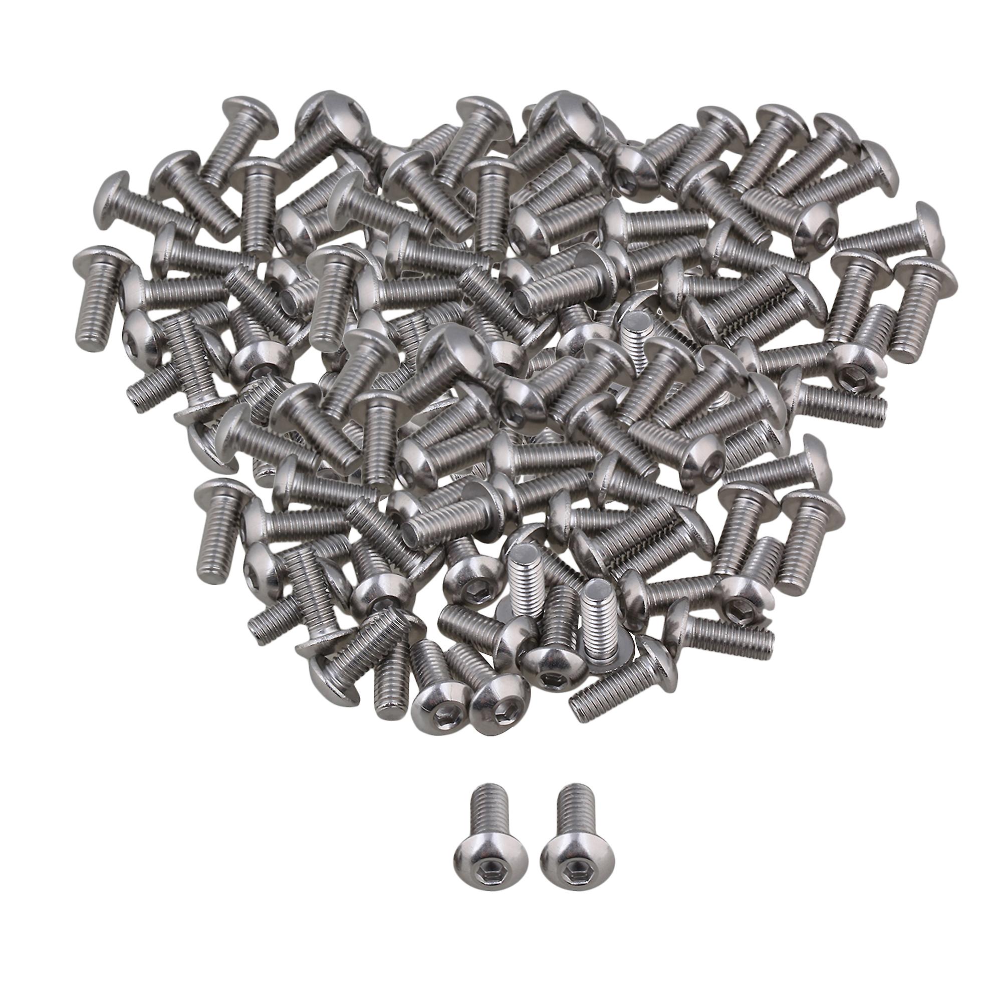 M4 Metric Thread Hex Socket Cap Screws Bolts 304 Stainless Steel